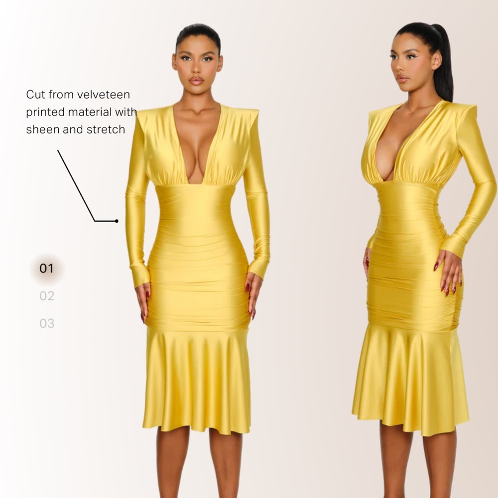 LANAI DRESS - EGG YOLK
